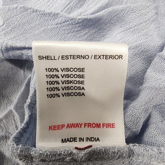 Alice & You Women's Size 22 Blue Embroidered Bell Sleeve Boho Knee Length Dress - Picture 3 of 10